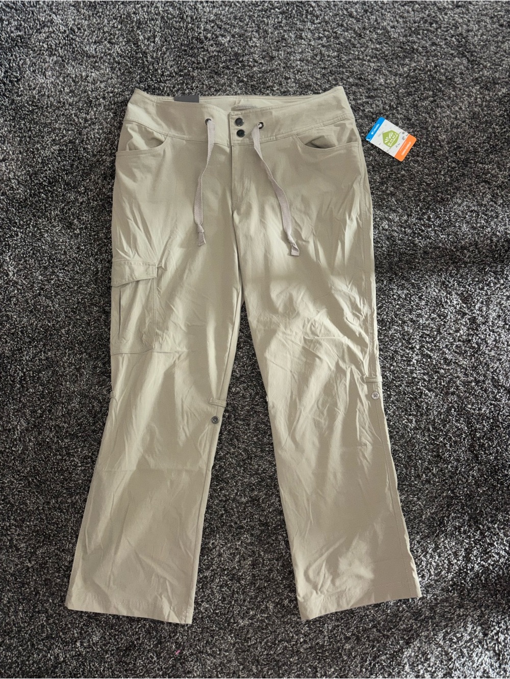 Columbia Women's Lightweight Drawstring Cargo Pants - Khaki